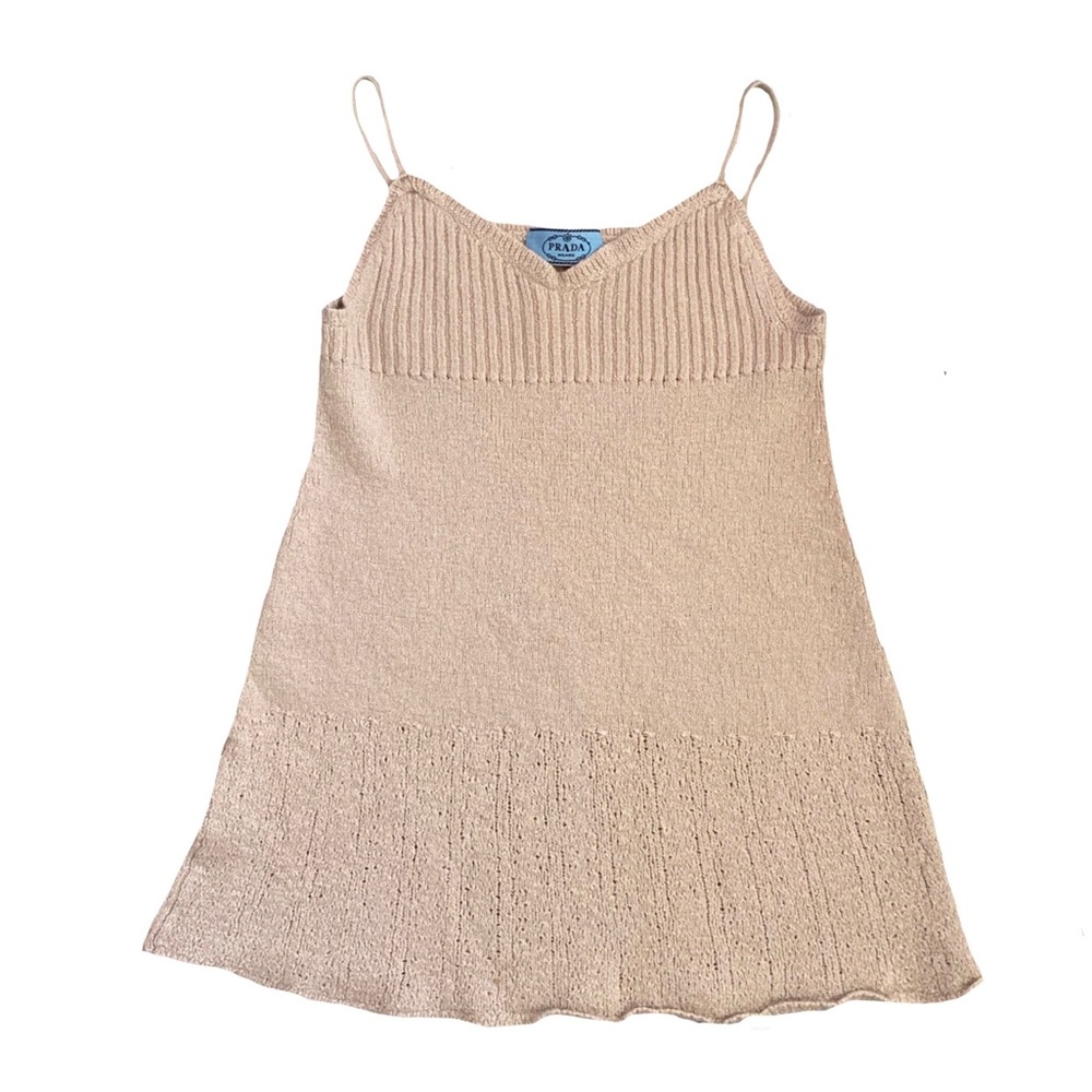 Prada cashmere knit tank top